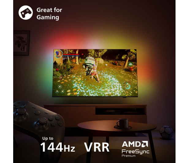 PHILIPS 75" 75PUS9010 4K 144 Hz Ultra HD, Ambilight, Pixel Precise Ultra HD, HDR10+ - 1335620 - zdjęcie 5